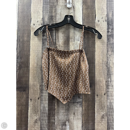 Top Sleeveless By Hollister In Brown, Size: S