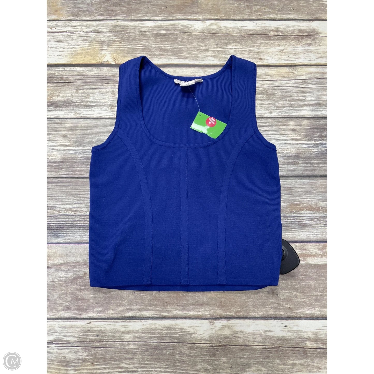 Top Sleeveless By Happily Grey In Blue, Size: S