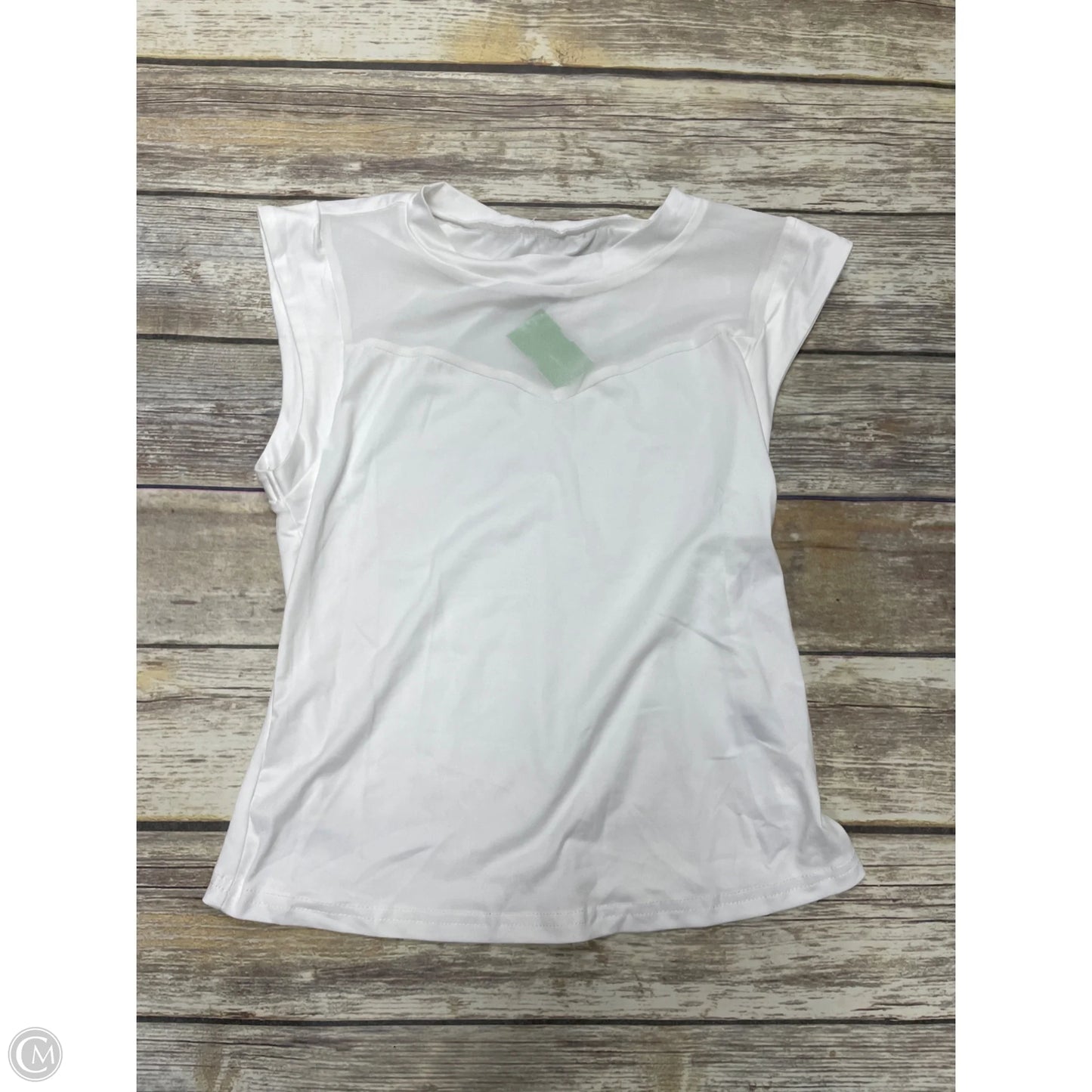 Top Sleeveless By Cmf In White, Size: S