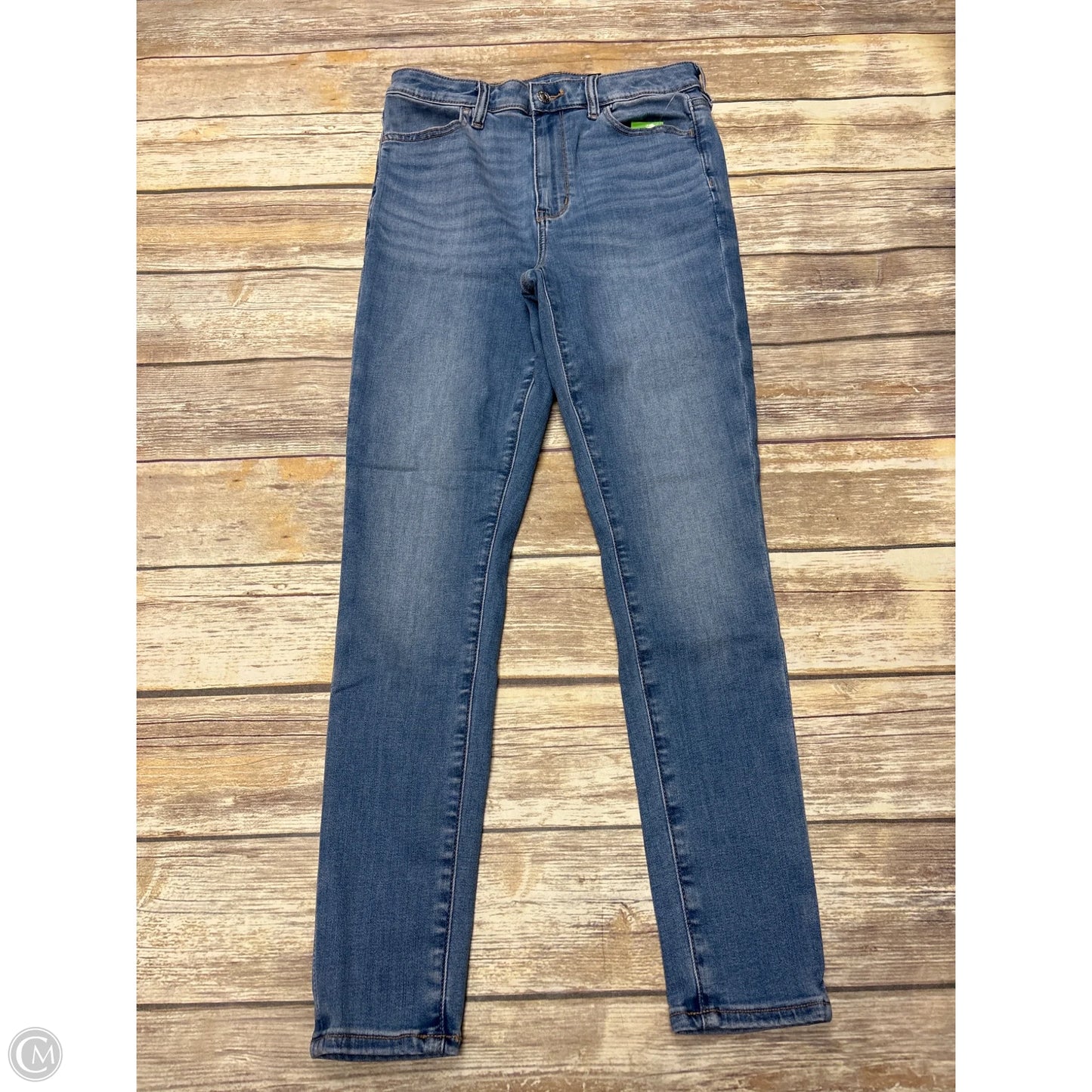 Jeans Straight By American Eagle In Blue Denim, Size: 6