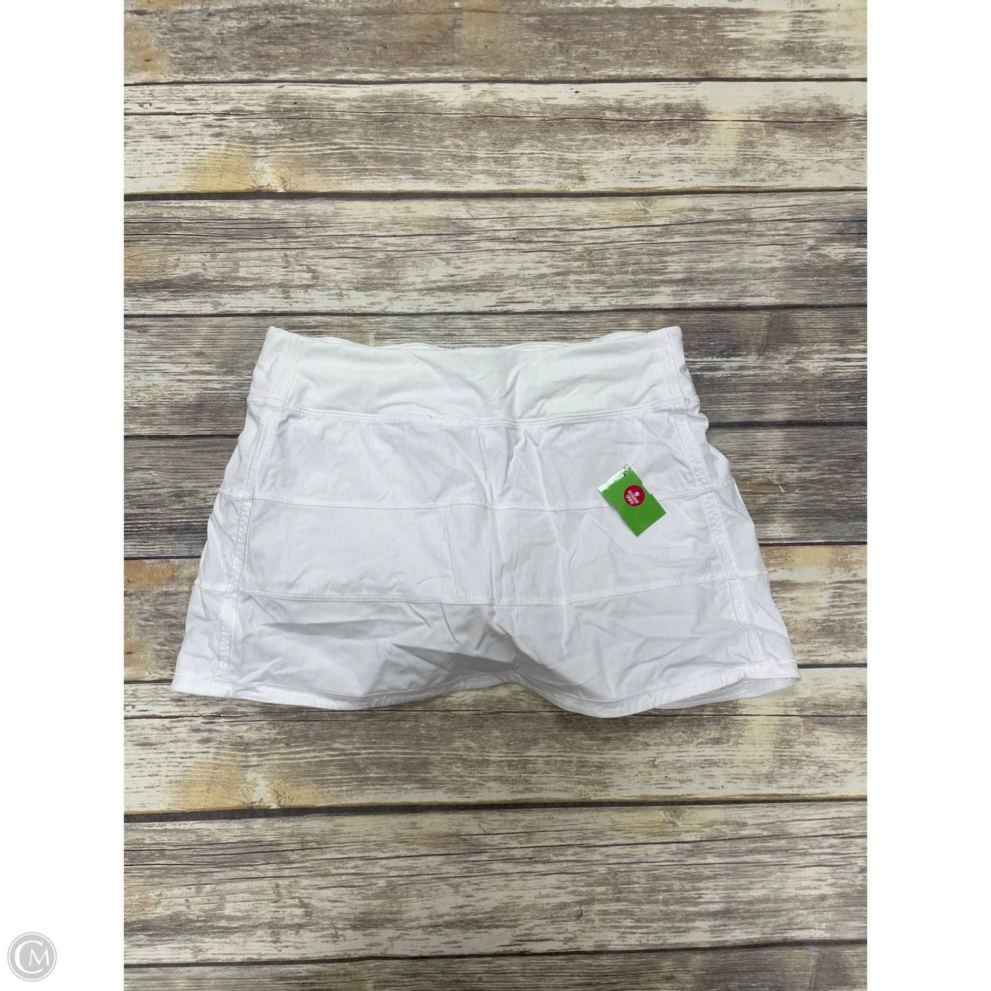 Athletic Skort By Lululemon In White, Size: 8