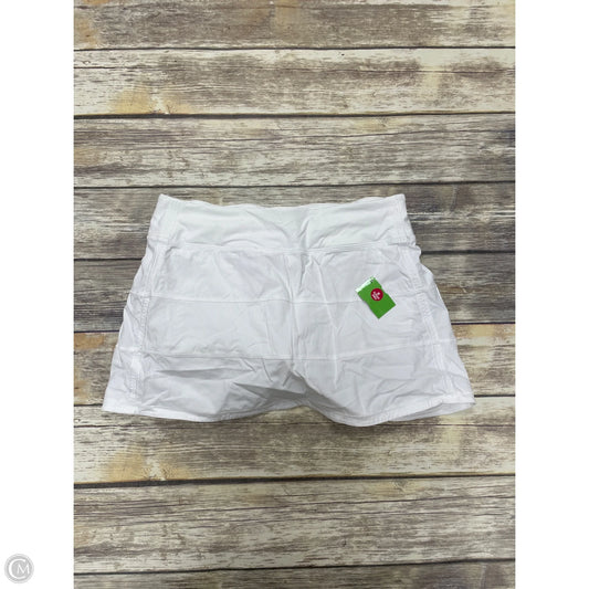 Athletic Skort By Lululemon In White, Size: 8