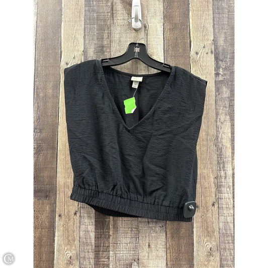 Top Short Sleeve By A New Day In Black, Size: M