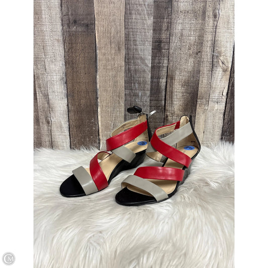 Shoes Heels Wedge By Nine West In Multi-colored, Size: 7.5