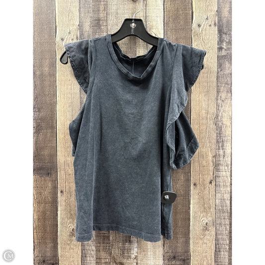 Top Short Sleeve Designer By All Saints In Grey, Size: Xs