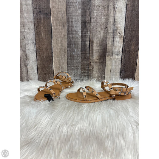 Sandals Flats By Nicole Miller In Tan, Size: 6.5