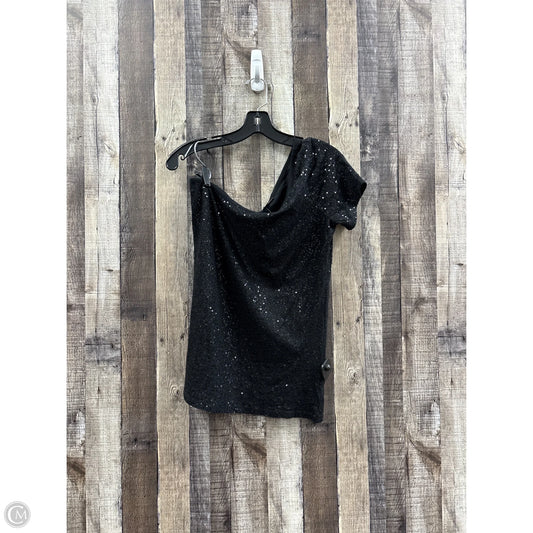 Top Short Sleeve By Dkny In Black, Size: L