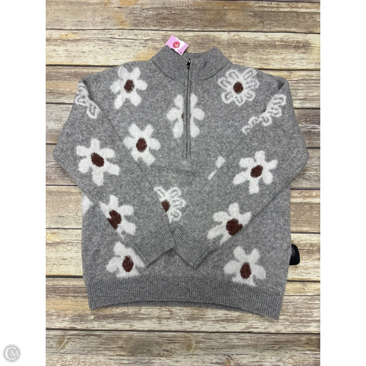 Sweater By Clothes Mentor In Grey, Size: M
