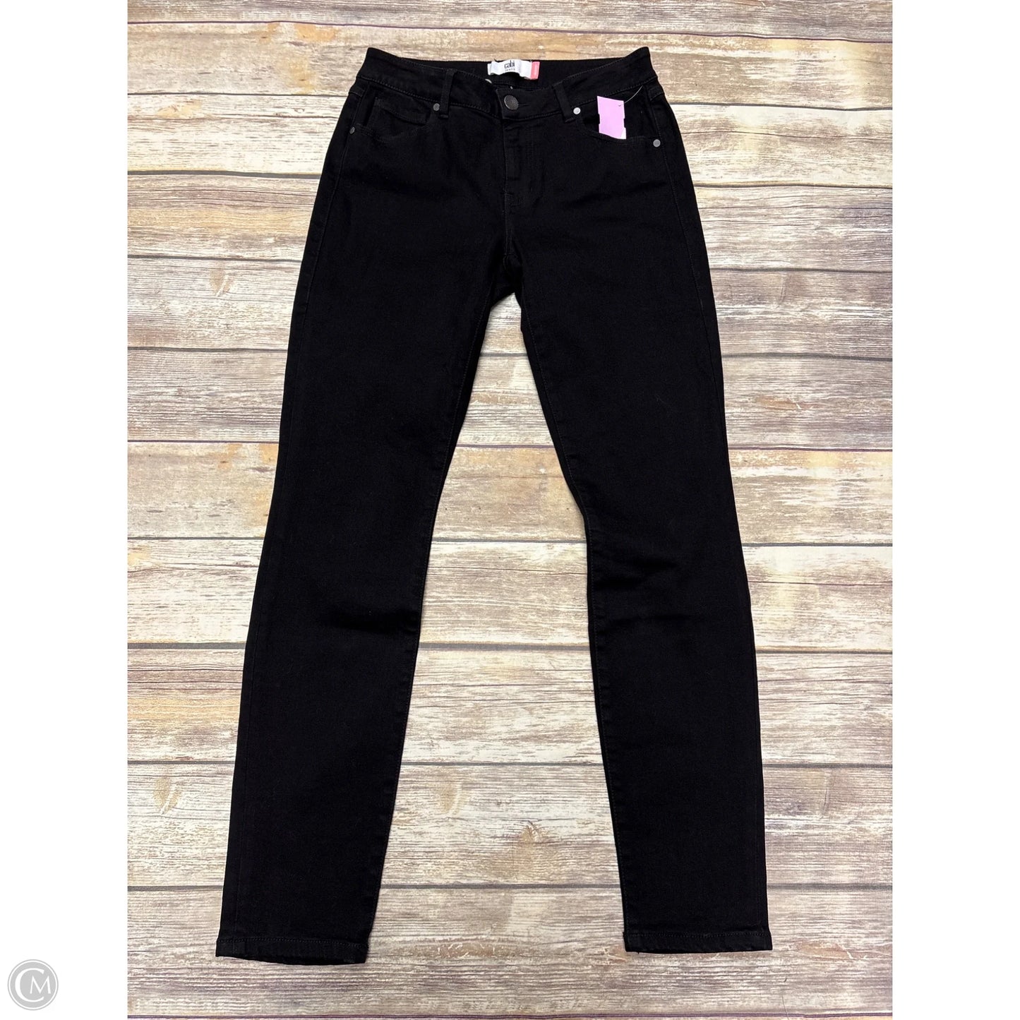 Jeans Straight By Cabi In Black Denim, Size: 6