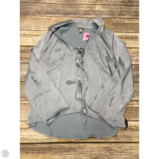 Top Long Sleeve By A New Day In Blue, Size: Xl
