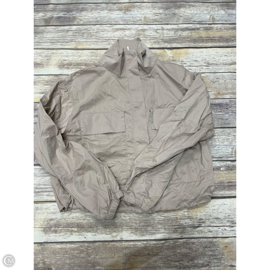 Athletic Jacket By Zella In Brown, Size: S