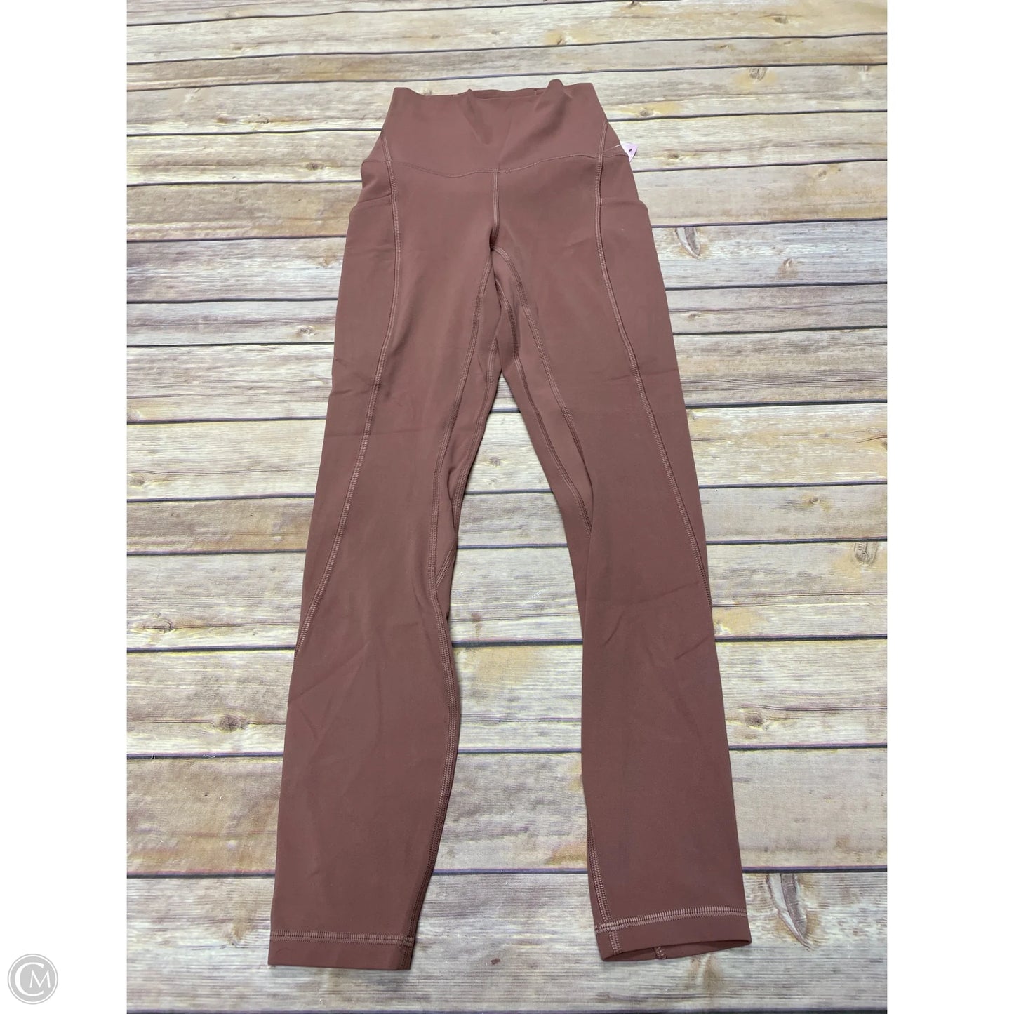 Athletic Leggings By Lululemon In Mauve, Size: 0