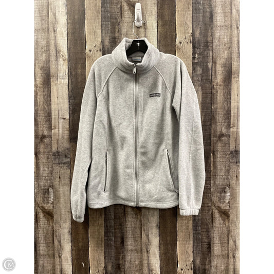 Jacket Fleece By Columbia In Grey, Size: Xl
