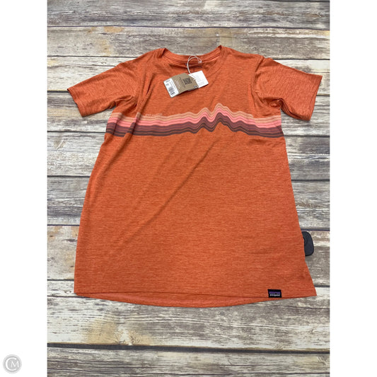 Athletic Top Short Sleeve By Patagonia In Orange, Size: S
