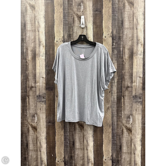 Top Short Sleeve By Cme In Grey, Size: Xxl