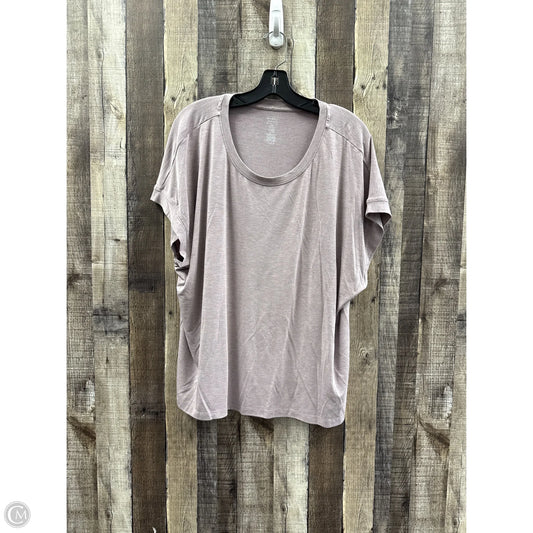 Top Short Sleeve By Cme In Purple, Size: Xxl