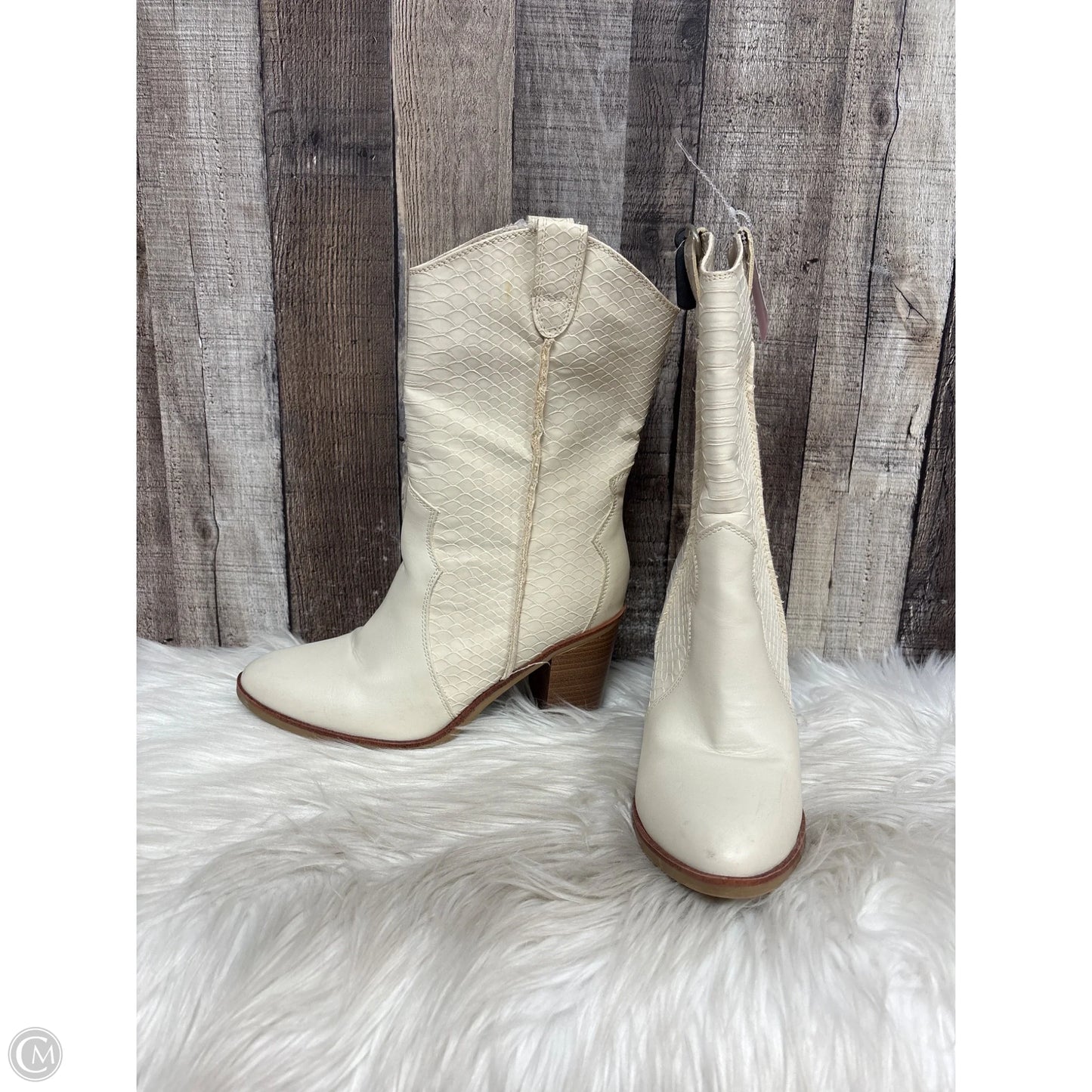 Boots Western By Altard State In Ivory, Size: 7