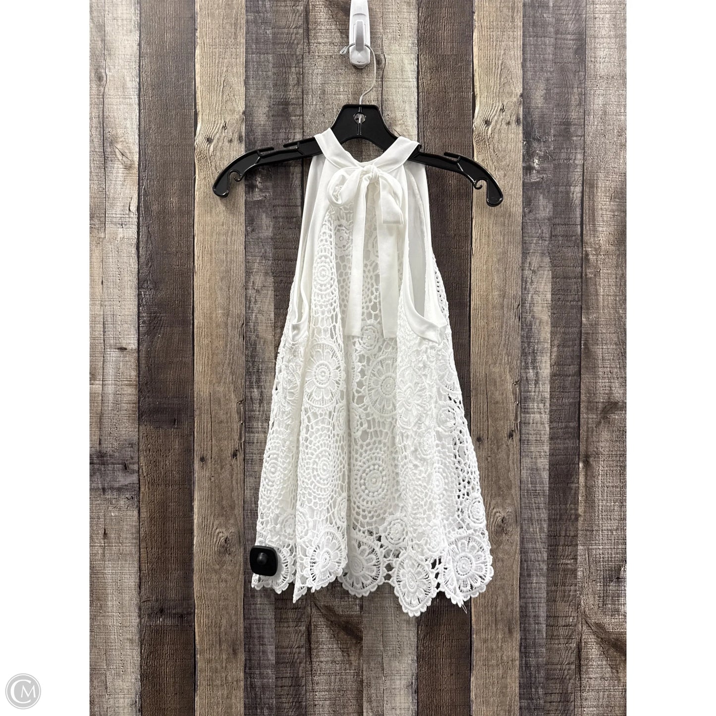Top Sleeveless By Shein In White, Size: L