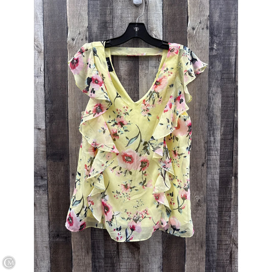 Top Sleeveless By By & By In Yellow, Size: L
