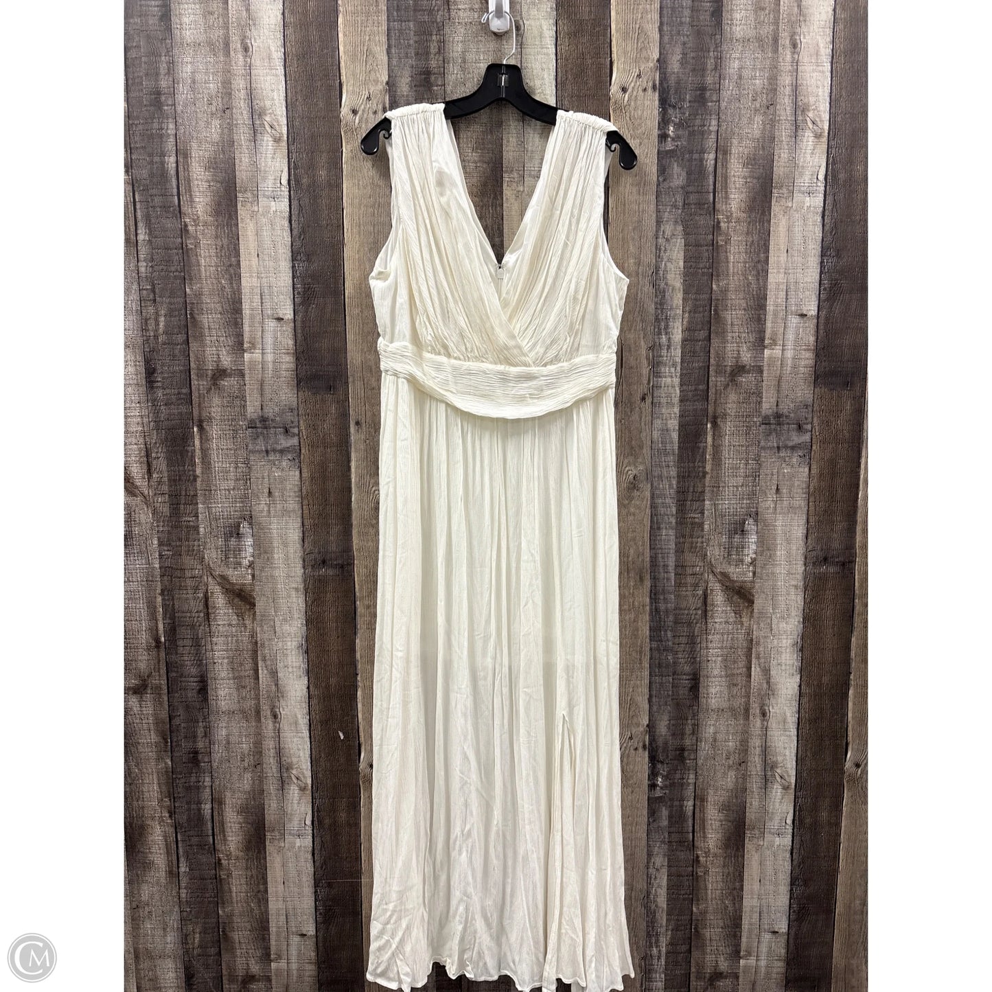 Dress Casual Maxi By New York And Co In White, Size: L