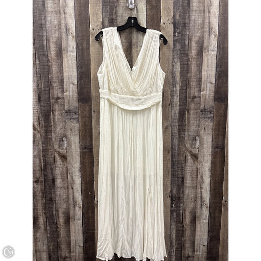 Dress Casual Maxi By New York And Co In White, Size: L