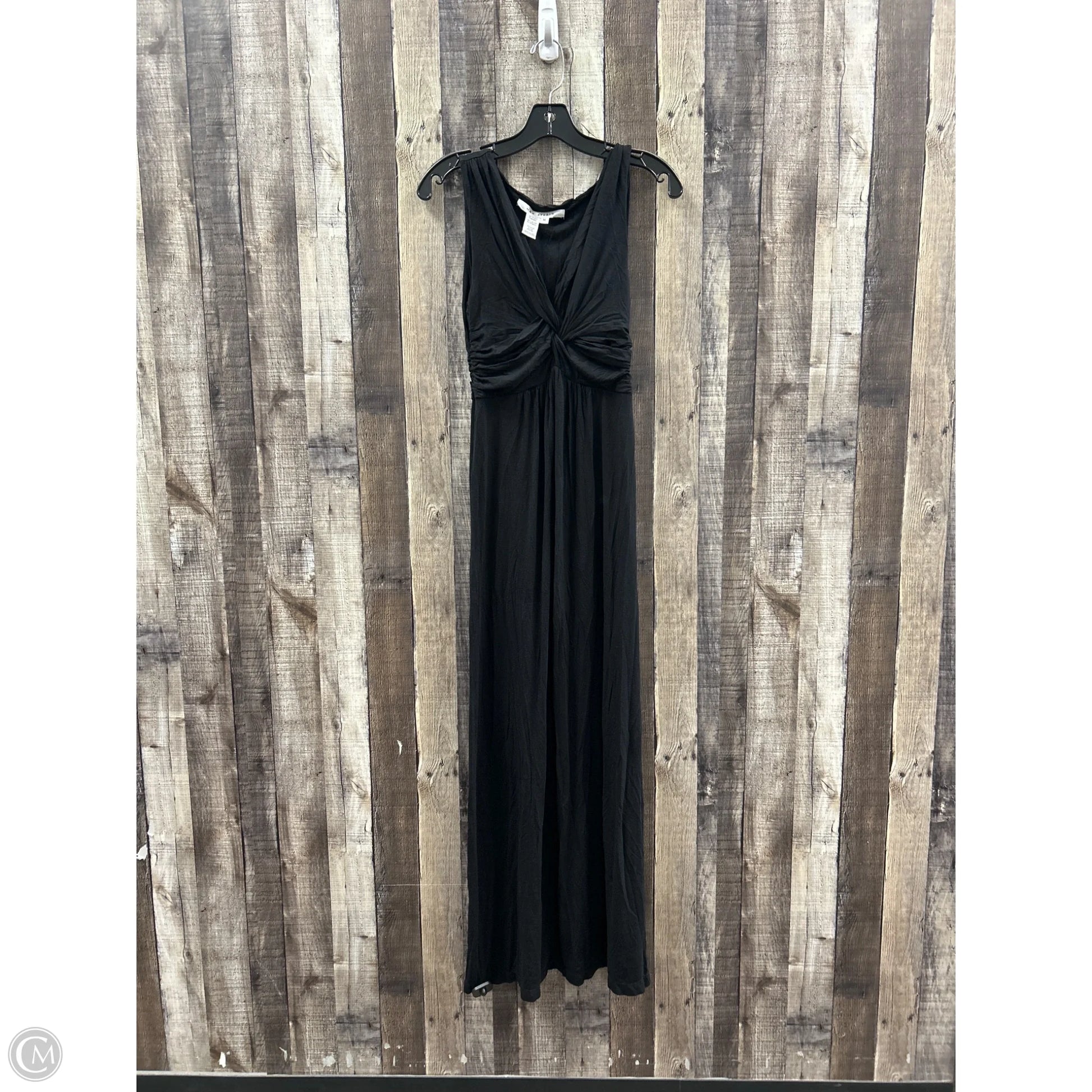 max studio black dress Max Studio Flounce Detail Maxi Dress