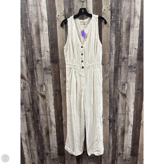 Jumpsuit By Monteau In Striped Pattern, Size: L
