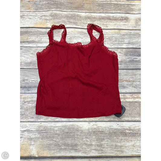 Top Sleeveless By Cme In Red, Size: M