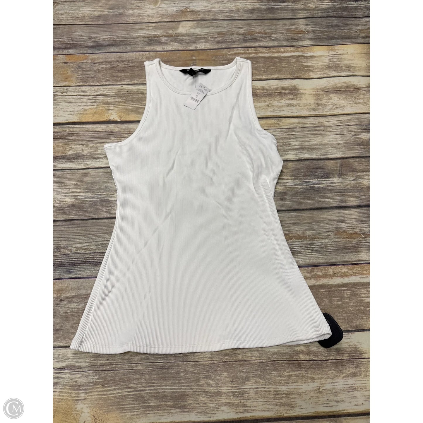 Top Sleeveless By Cme In White, Size: M