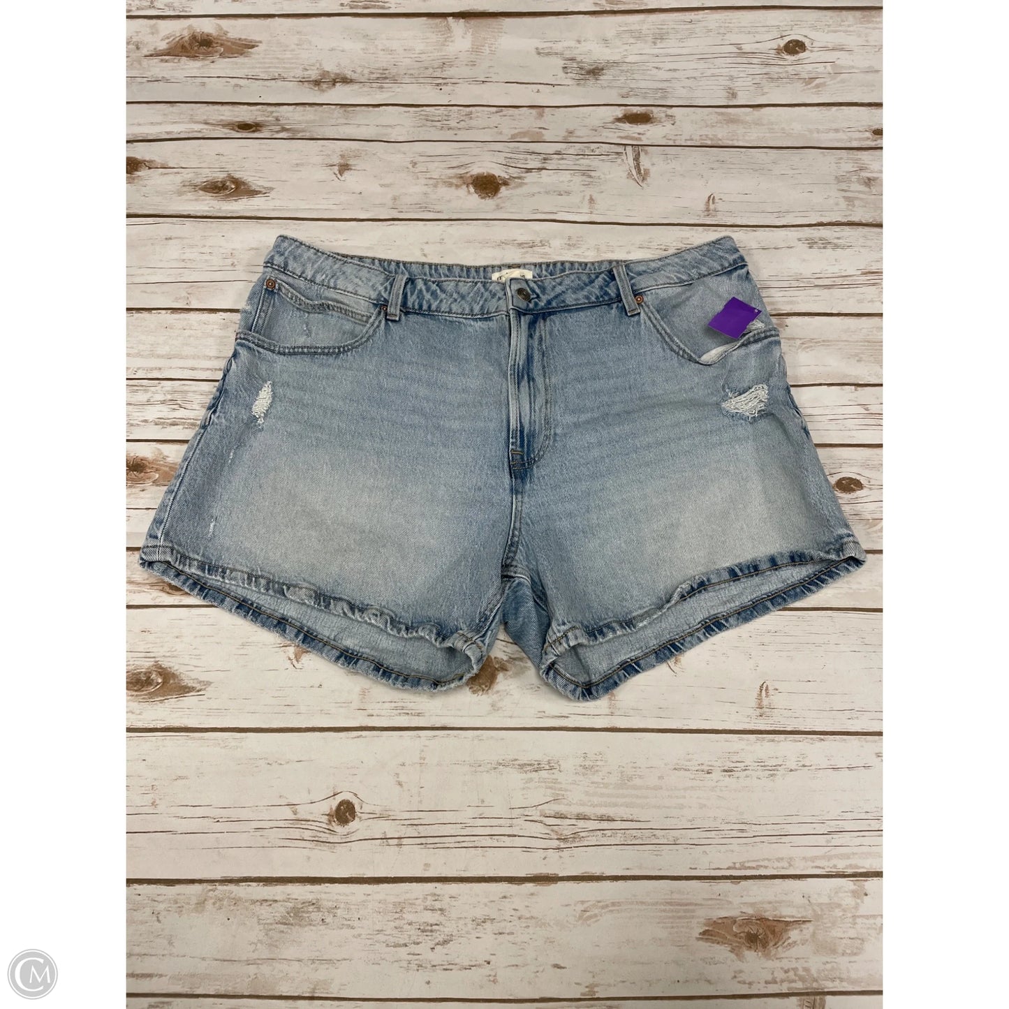 Shorts By Maurices In Blue Denim, Size: 20