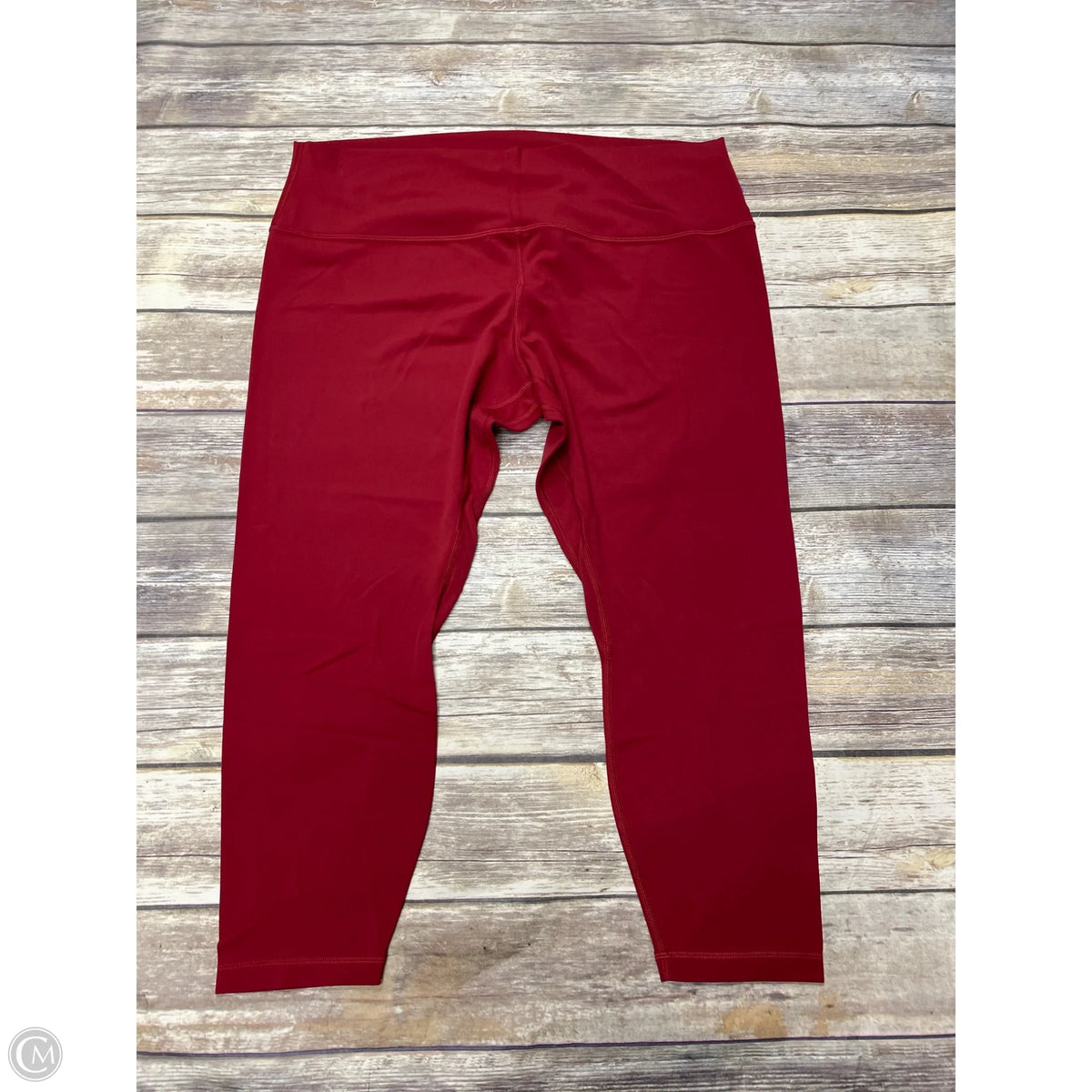 Athletic Capris By Lululemon In Red, Size: 20