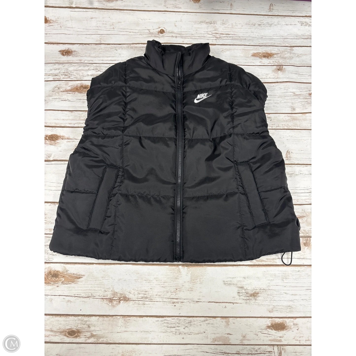 Vest Puffer & Quilted By Nike In Black, Size: Xs
