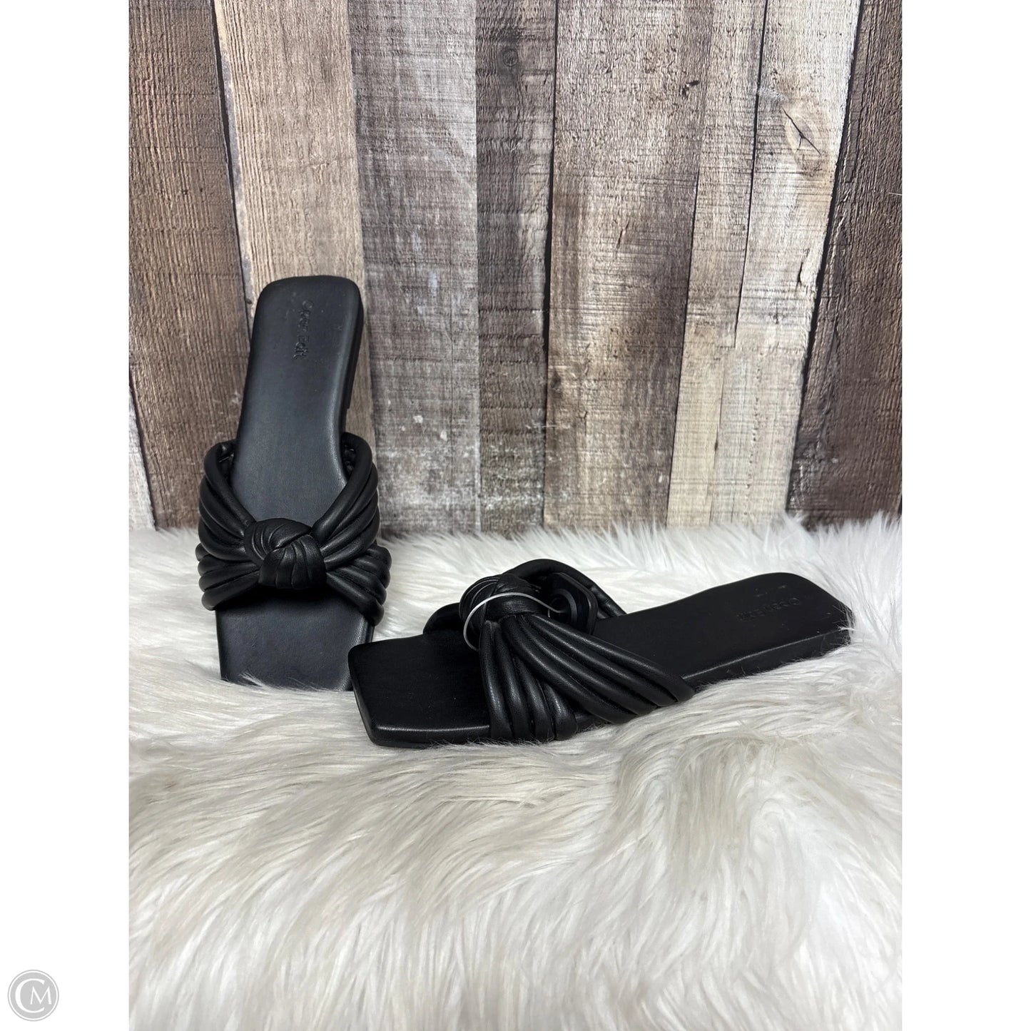 Sandals Flats By Open Edit In Black, Size: 9.5