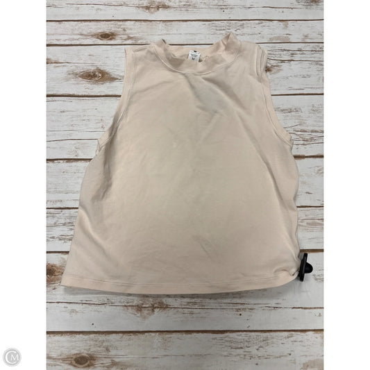 Athletic Tank Top By Yogalicious In Ivory, Size: M
