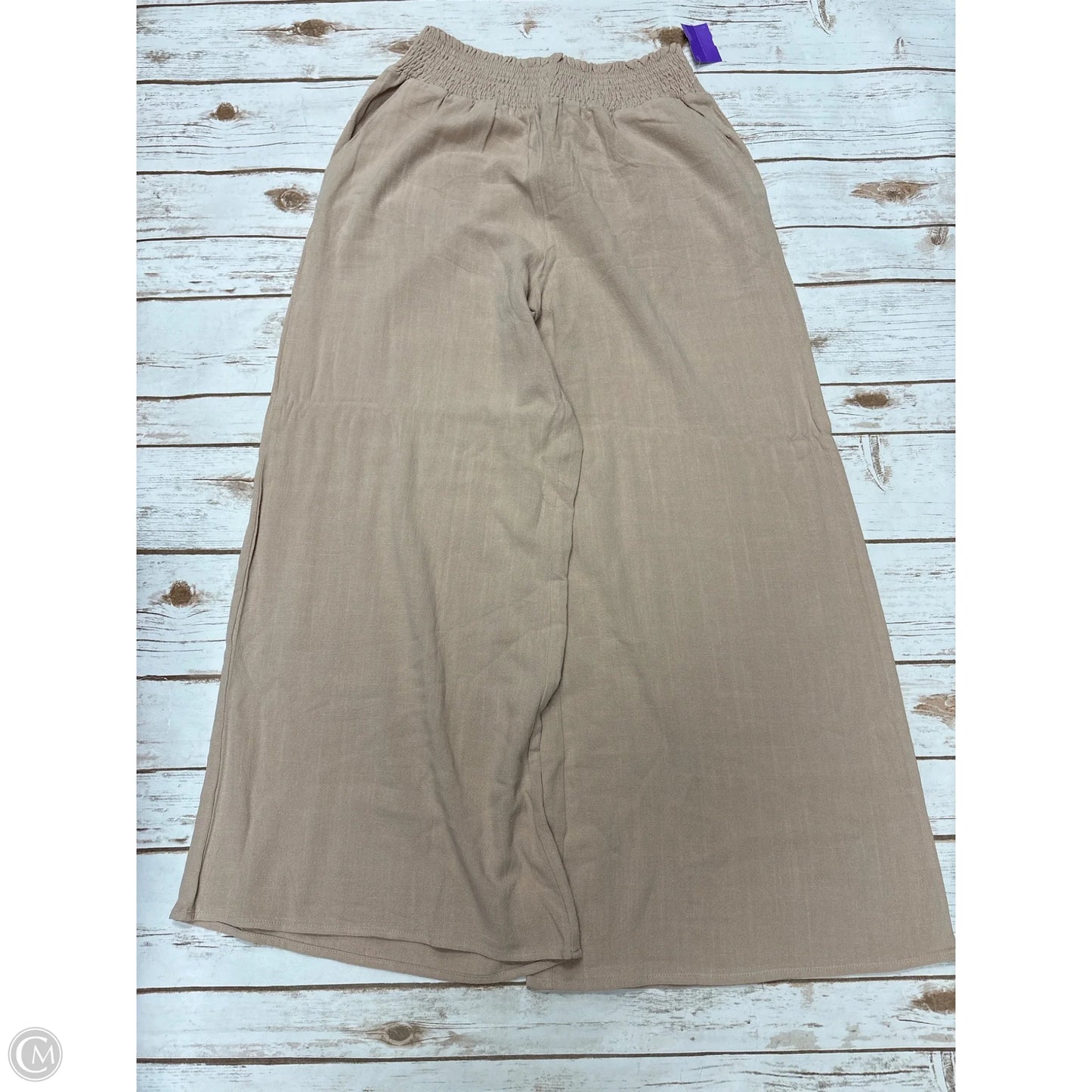 Pants Linen By Cmf In Tan, Size: M
