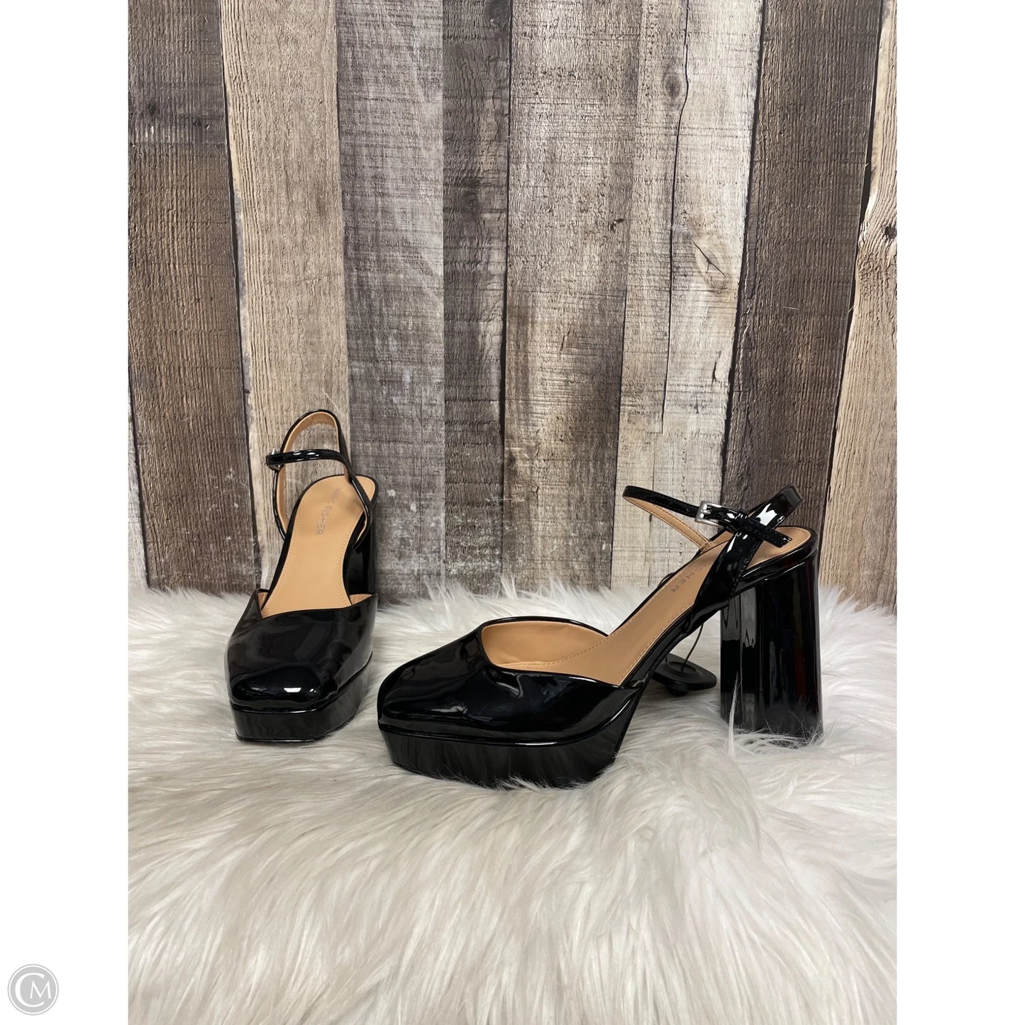 Shoes Heels Block By Marc Fisher In Black, Size: 7