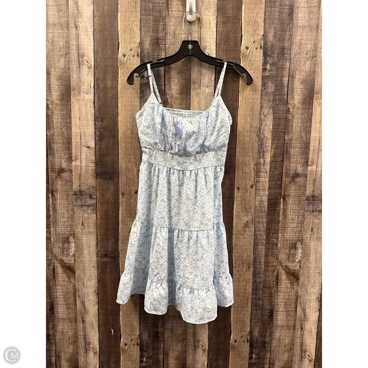 Dress Casual Short By Cmf In Blue & White, Size: S