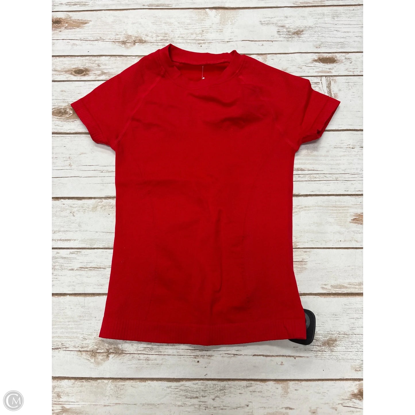 Athletic Top Short Sleeve By Cmf In Red, Size: S