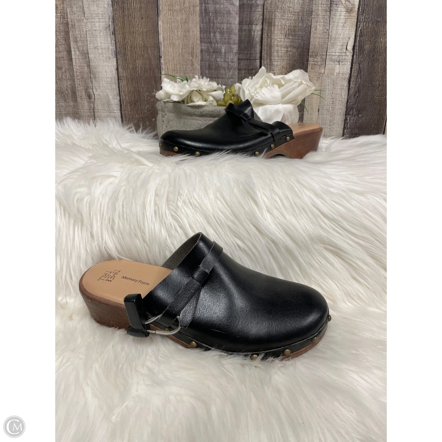 Shoes Heels Block By Time And Tru In Black, Size: 9