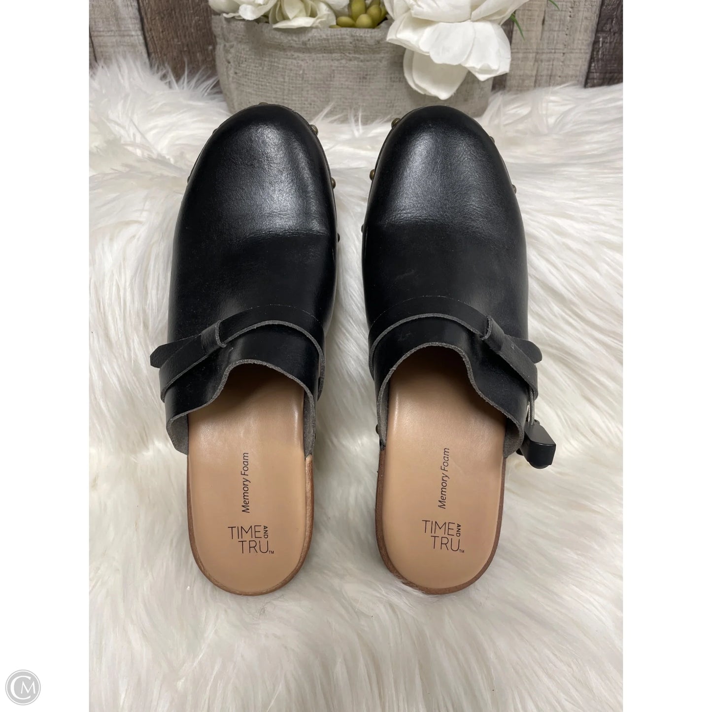 Shoes Heels Block By Time And Tru In Black, Size: 9