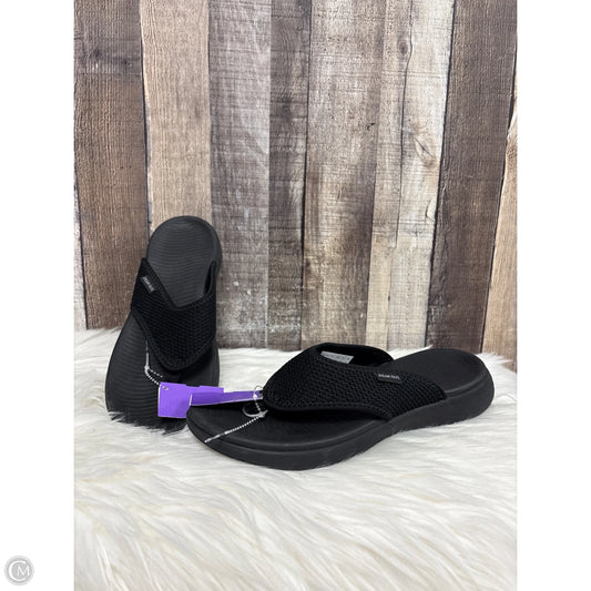 Sandals Flip Flops By Dream Pairs In Black, Size: 10