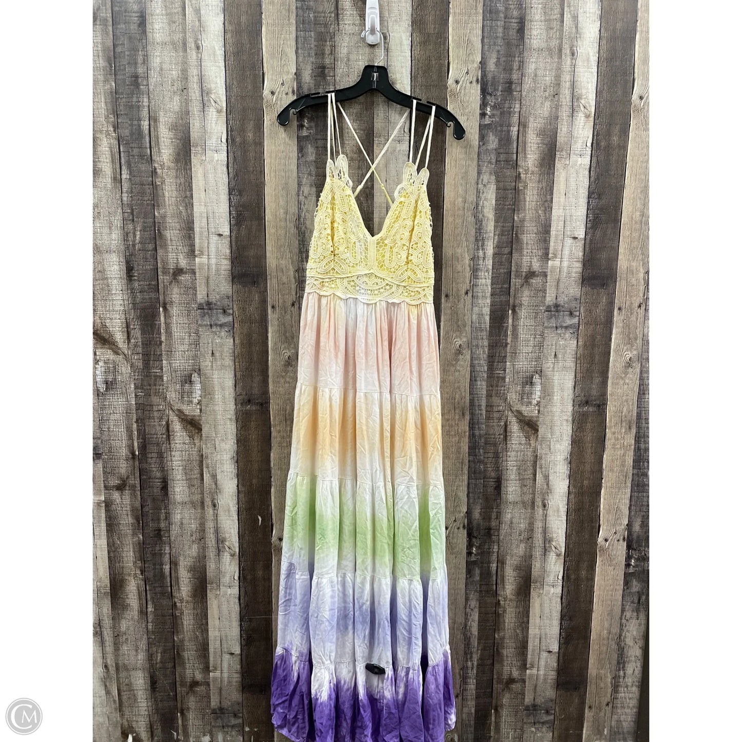 Dress Casual Maxi By Main Strip In Tie Dye Print, Size: L
