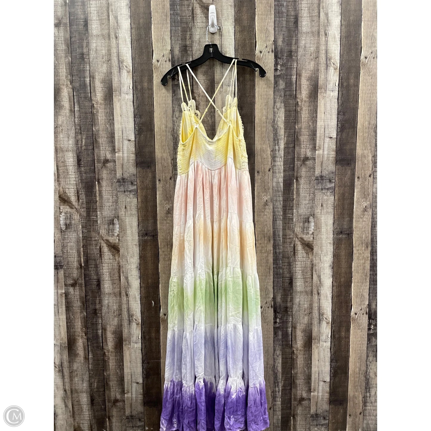 Dress Casual Maxi By Main Strip In Tie Dye Print, Size: L