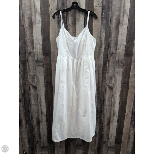Dress Casual Maxi By Old Navy In White, Size: L