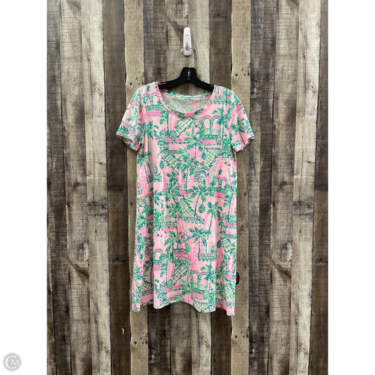 Dress Designer By Lilly Pulitzer In Green & Pink, Size: S