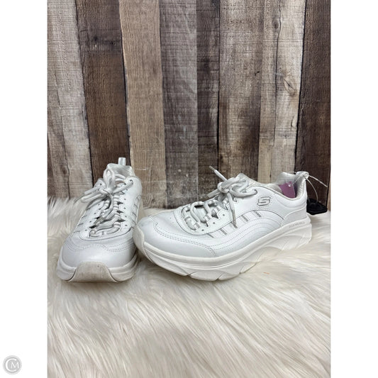 Shoes Athletic By Skechers In White, Size: 10