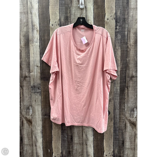 Top Short Sleeve Basic By Lands End In Pink, Size: 3x