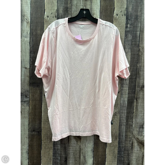 Top Short Sleeve Basic By Lands End In Pink, Size: 3x