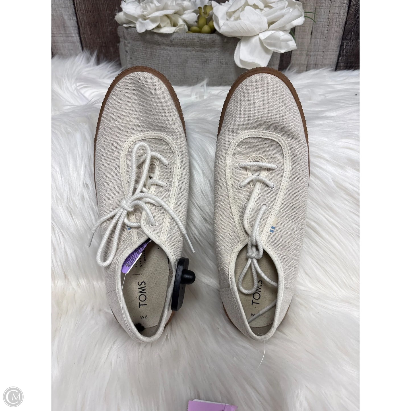 Shoes Flats By Toms In Tan, Size: 8