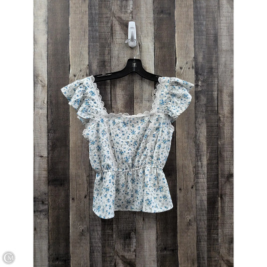 Top Sleeveless By E&m In Floral Print, Size: S